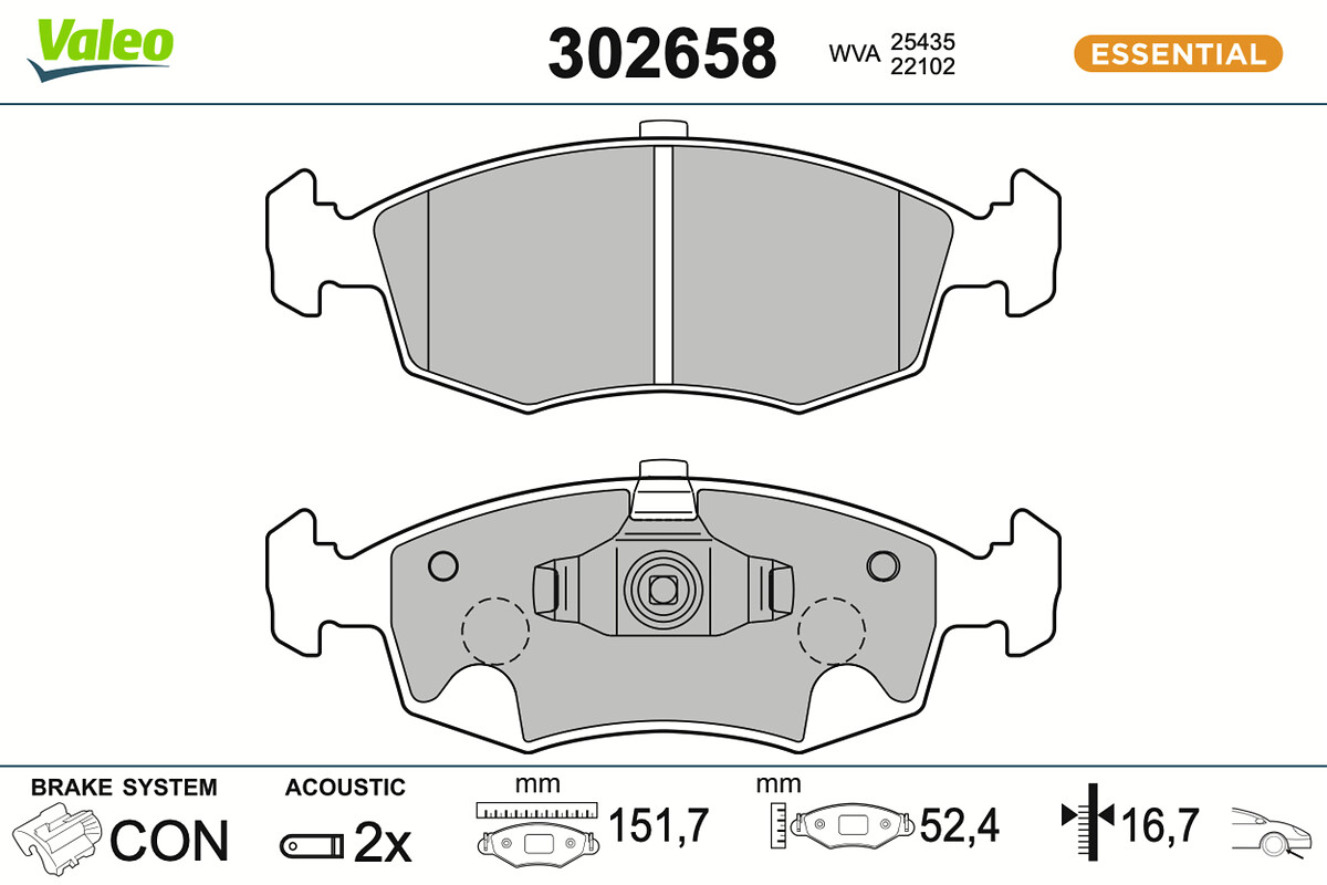 BRAKE PADS FIRST FIAT 500L FR